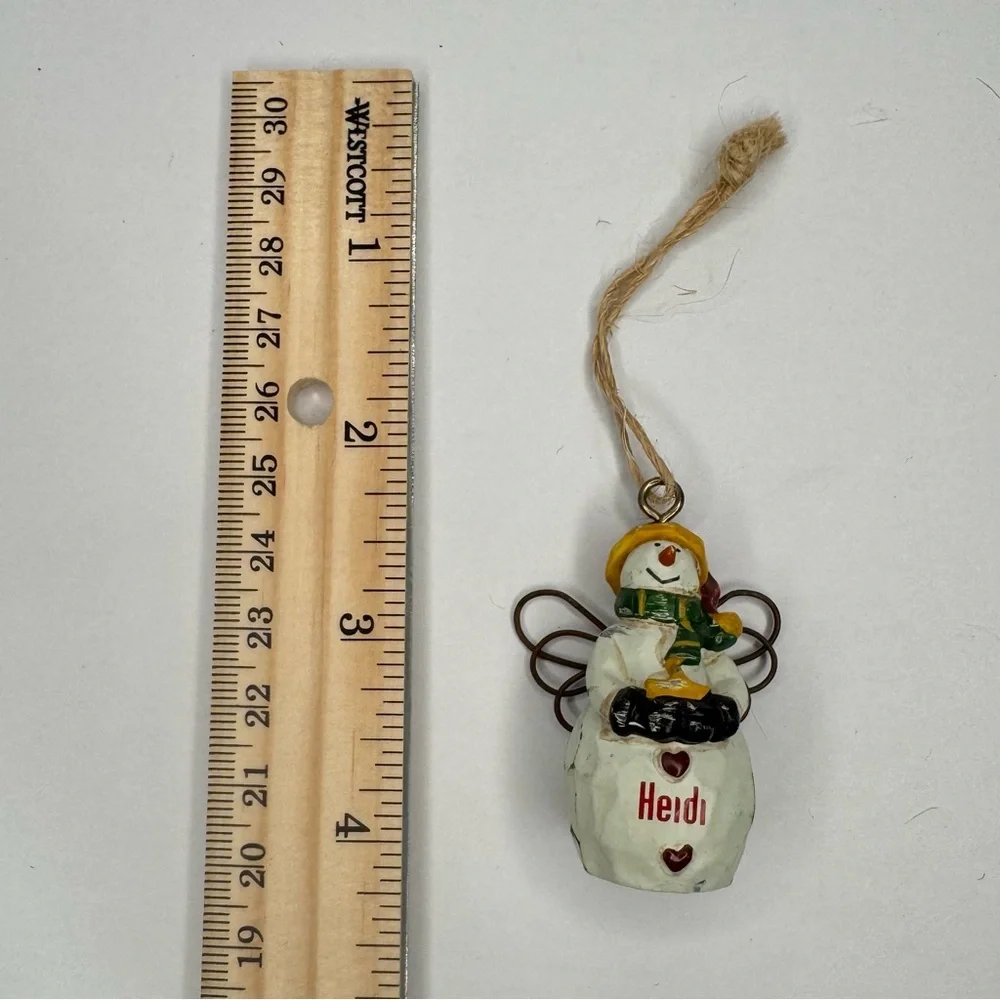 Lot of 3 “HEIDI” Personalized Christmas Ornaments